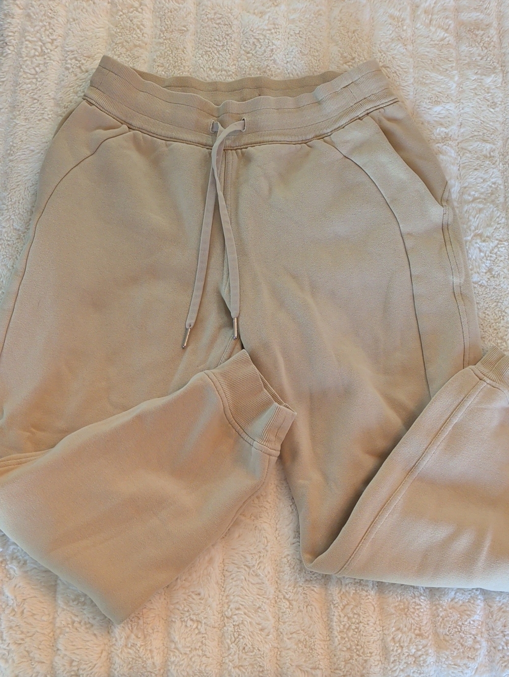 lululemon athletica Neutral Beige Drawstring Joggers